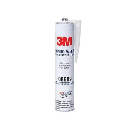 3M Windo-Weld Super Fast Urethane, 08609, Black, 10.5 fl oz Cartridge, Tube 7000028403
